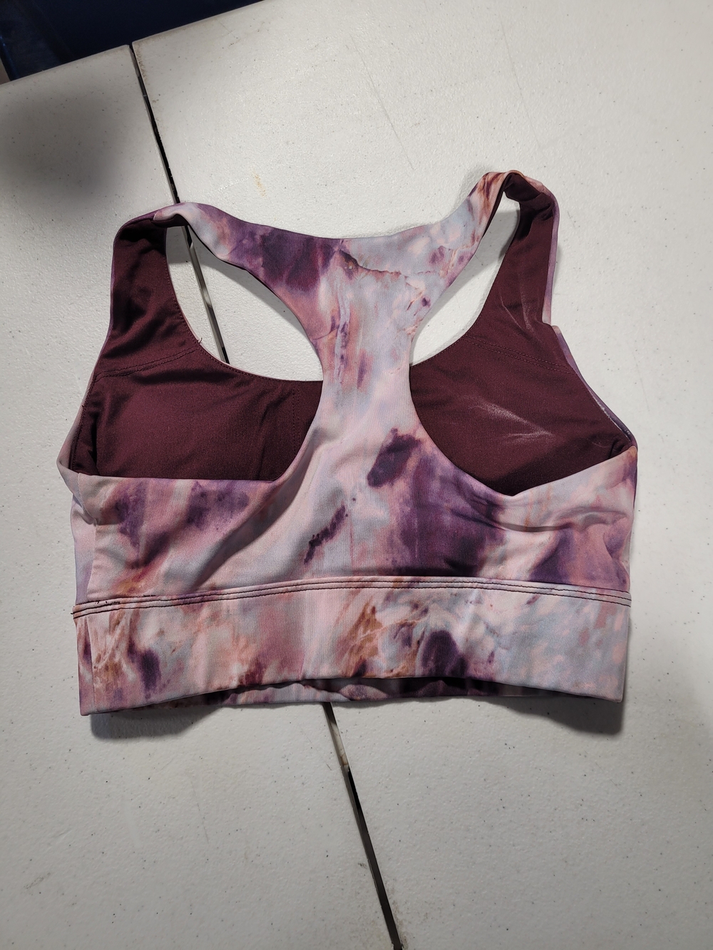 Forever 21 Purple Marble Print Sports Bra - Picture 2 of 4